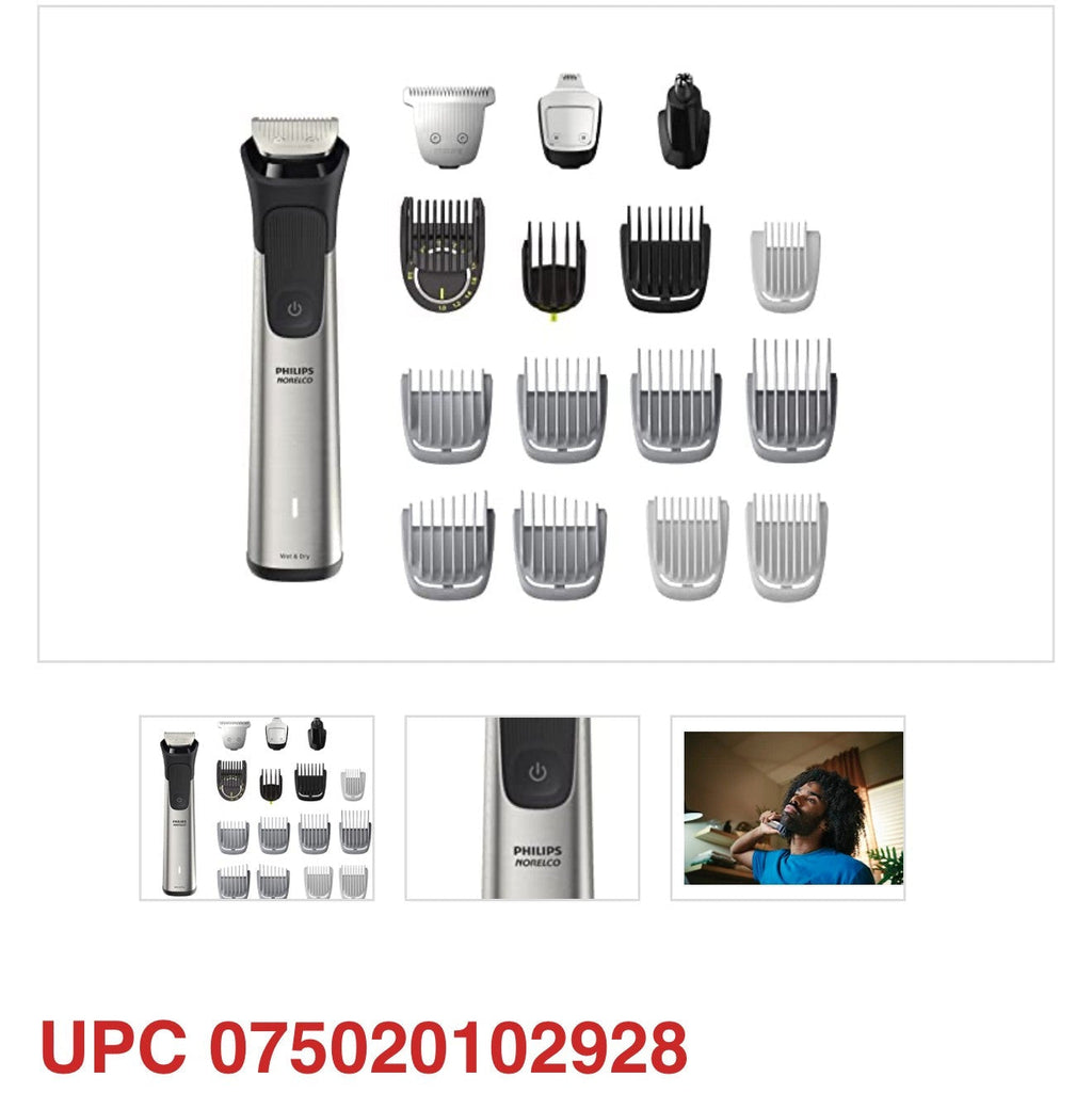 PHILIPS NORELCO Multigroom 7000 – Stainless Steel Precision All-in-One Trimmer