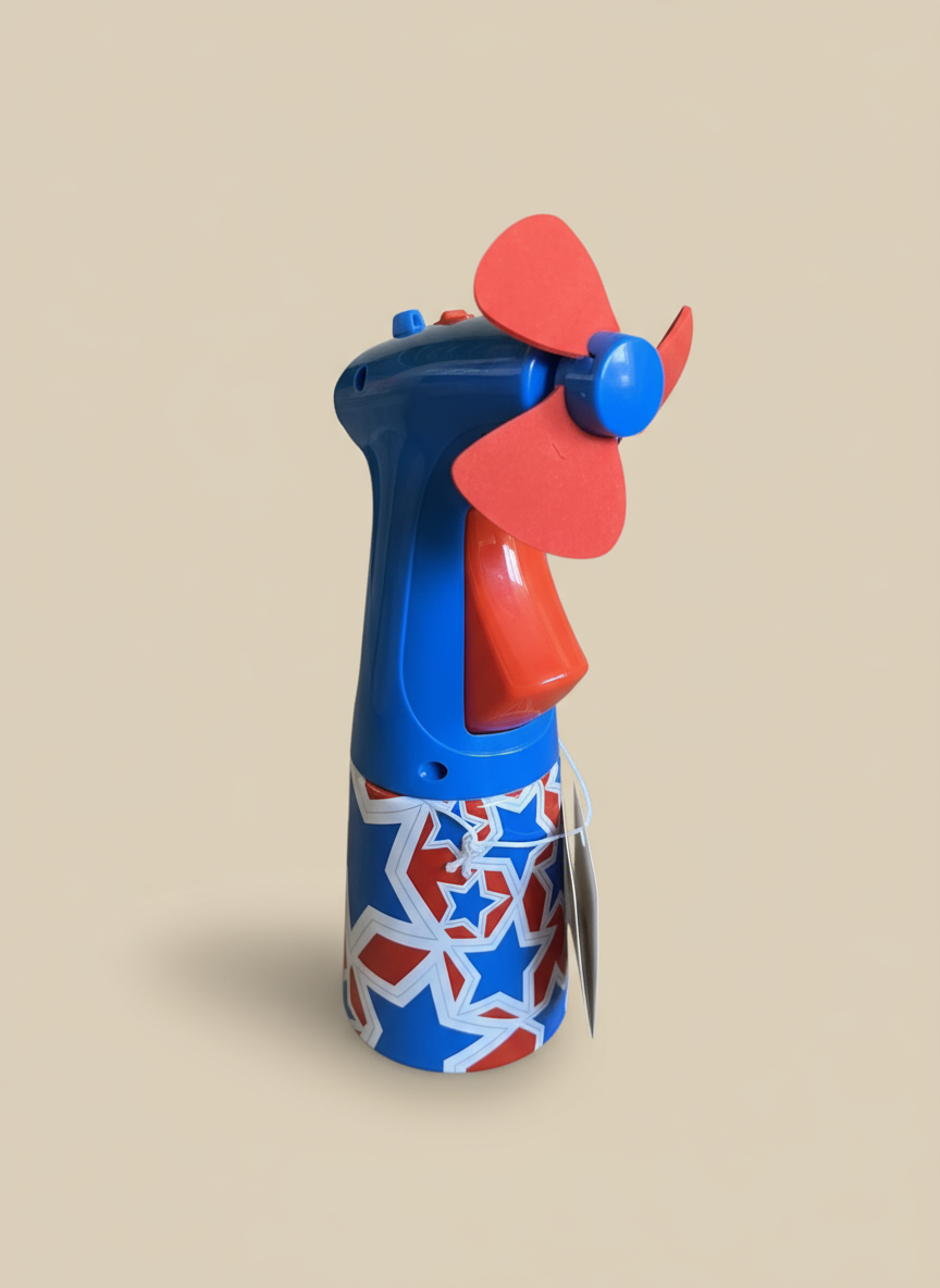 O2Cool Misting Fan Red/White/Blue