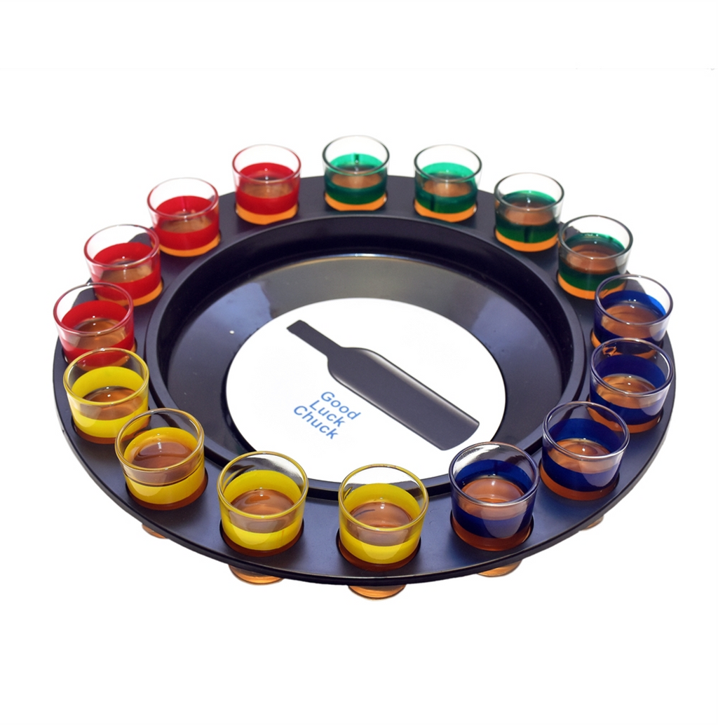 Spin The Bottle Drinking Game – Party Shot Glass Set