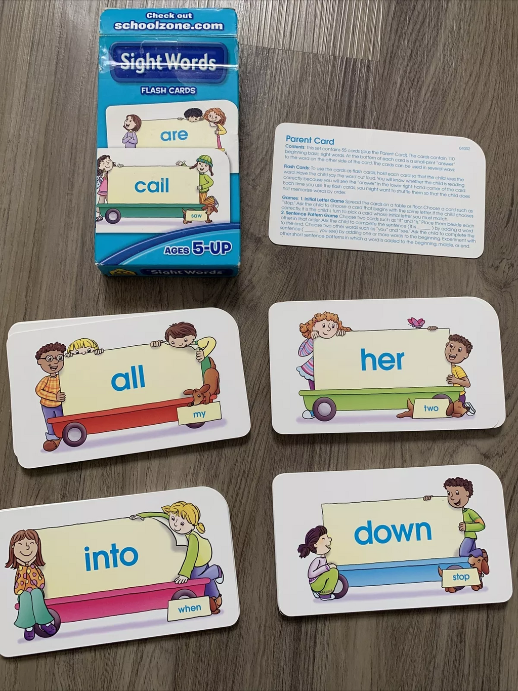 Sight Words Flash Cards Canadian Edition Learning Child Educational School Zone