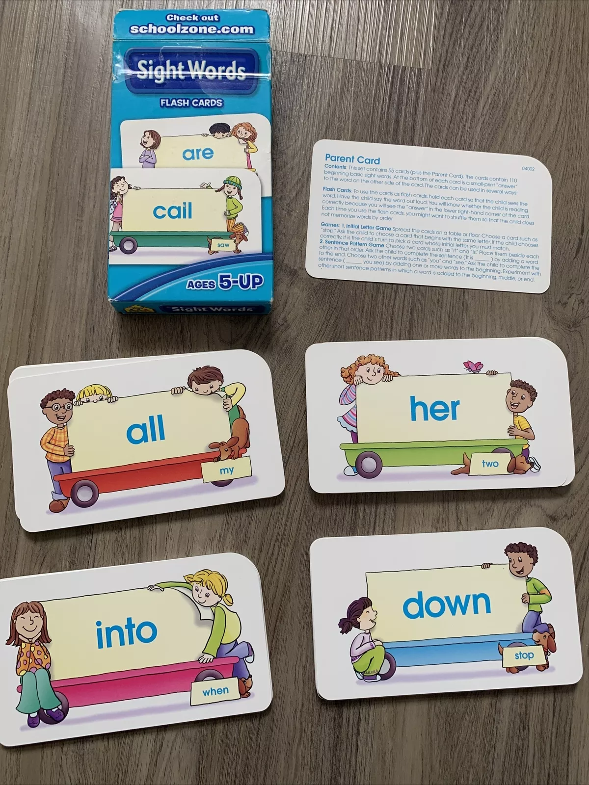Sight Words Flash Cards Canadian Edition Learning Child Educational School Zone