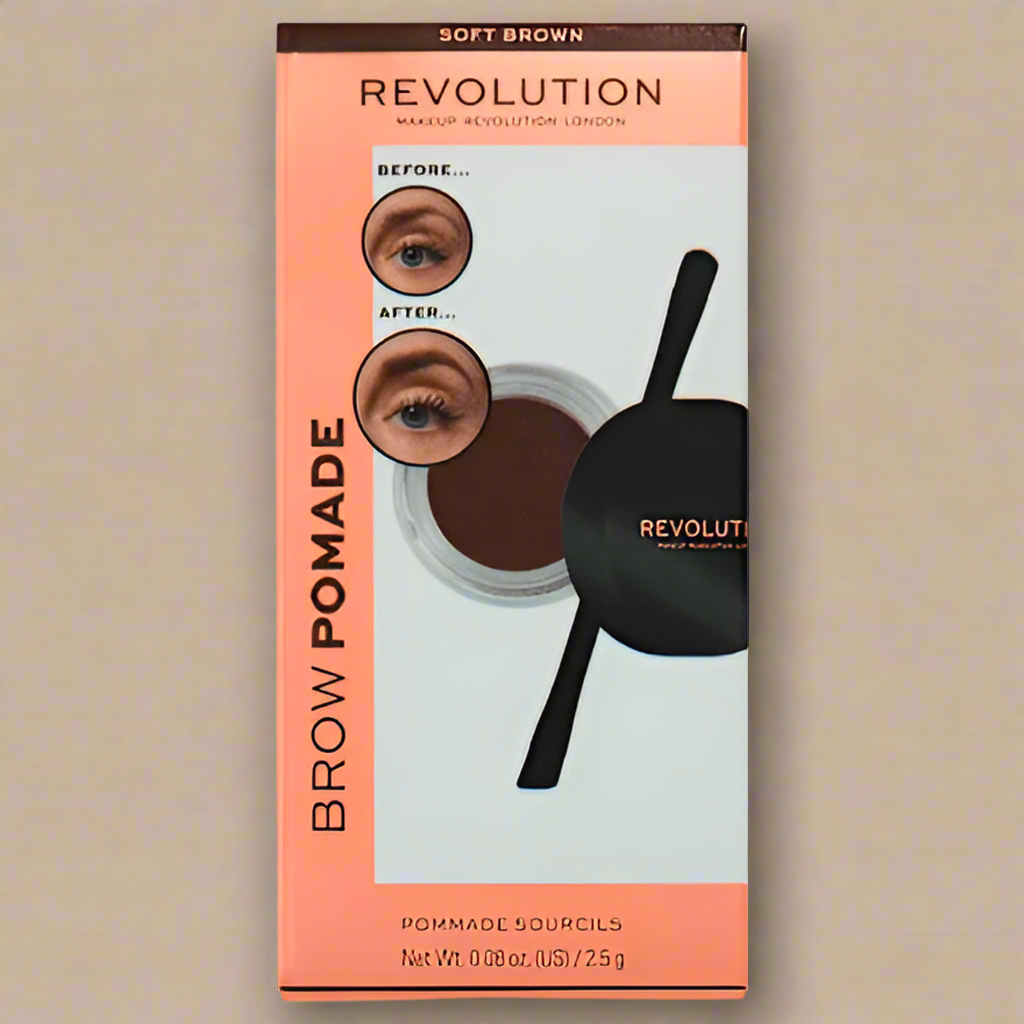 Revolution Brow Pomade - 2.5g Soft Brown