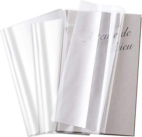 100-Pack Adjustable Clear Book Covers – 9.25 x 15 in Waterproof Sleeves