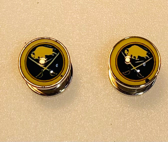 Buffalo Sabres Ear Plug 2G Stainless Steel