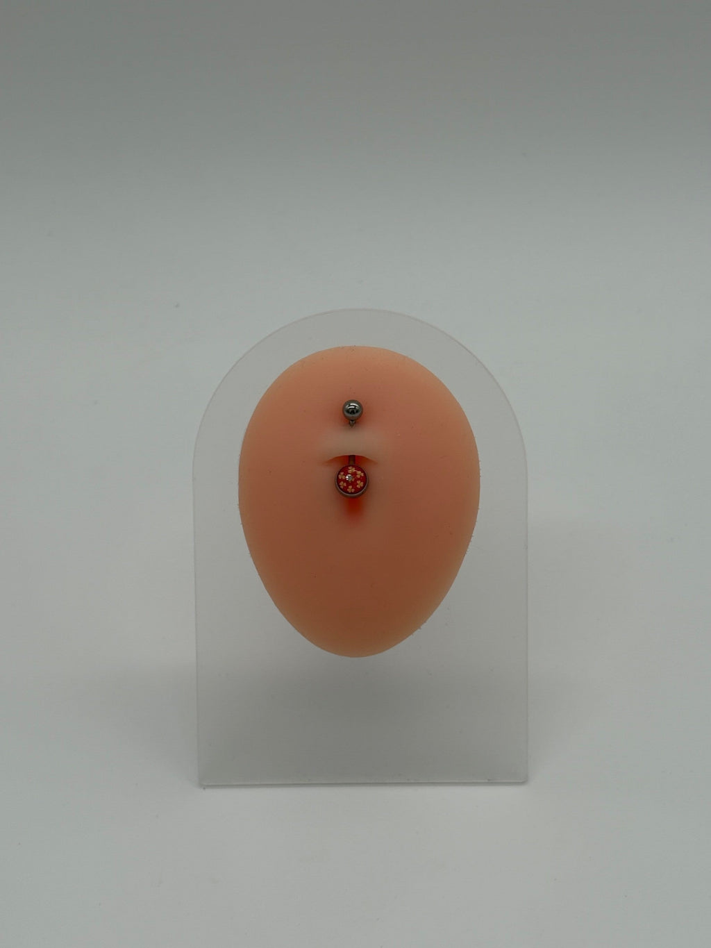 Titanium Ladybug Logo Belly Button Ring