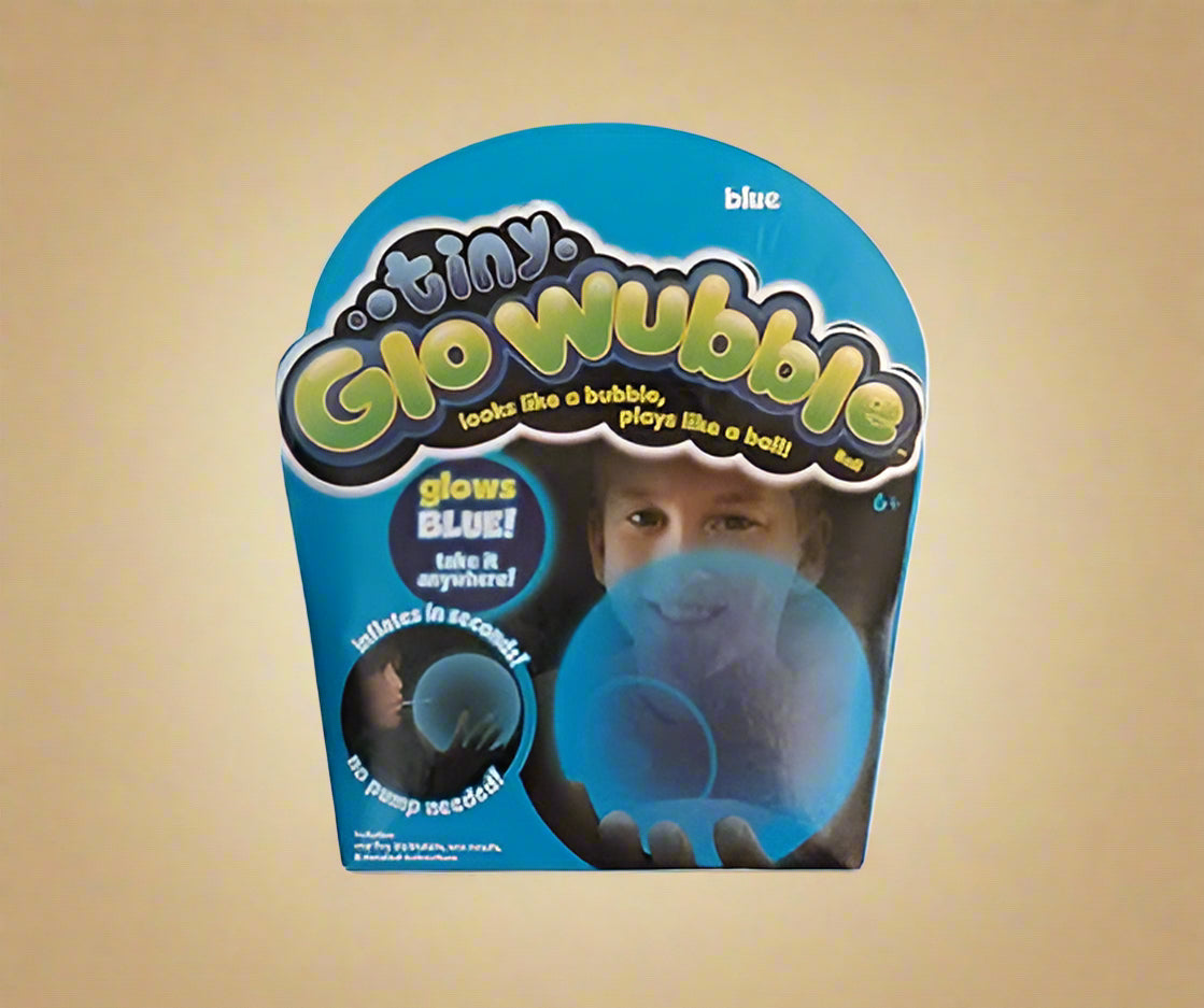 Tiny GloWubble Light-Up Bubble Ball – Blue