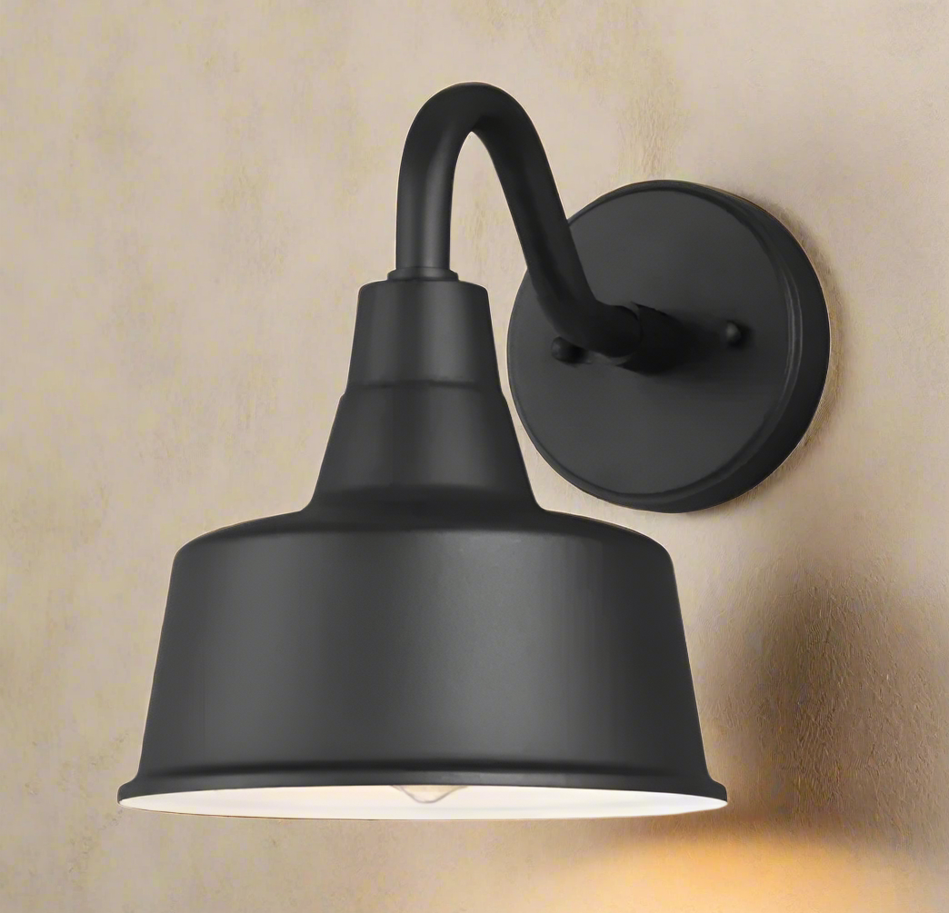 Visual Comfort 10" Barn Light Outdoor Wall Sconce – Matte Black