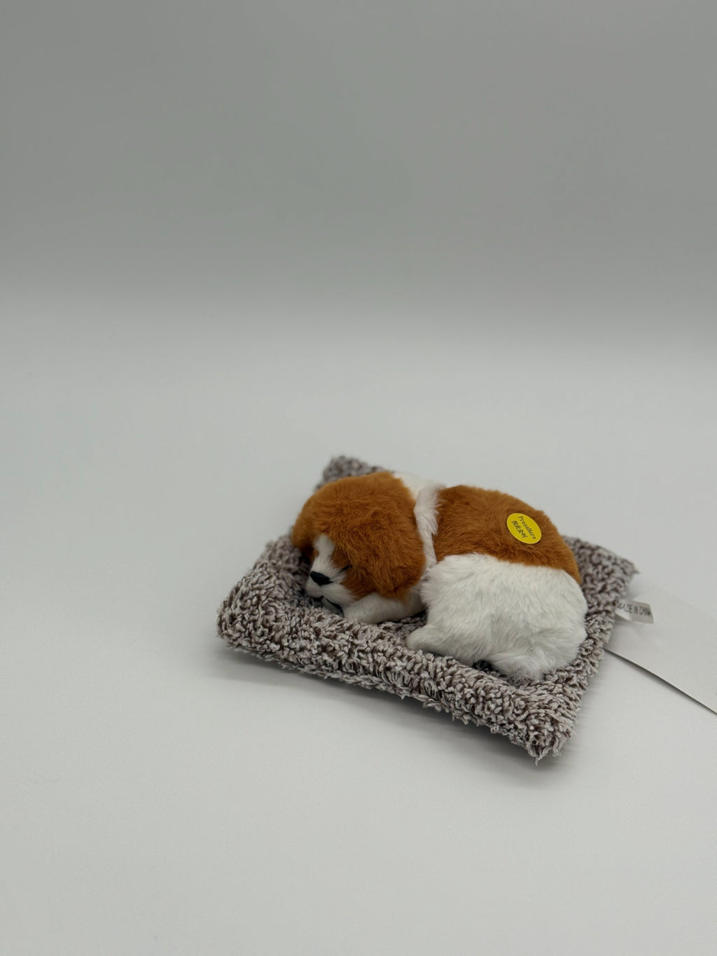 Sleeping Puppy Plush Toy with Bark Sound – 8" to 9" Realistic Stuffed Dog