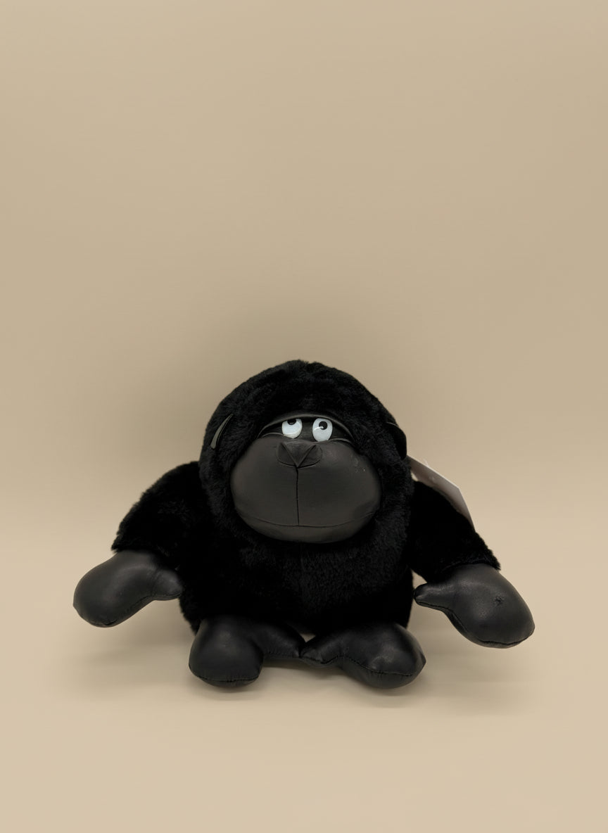 Small Black Gorilla Plush Toy – 8" to 9" Cute Stuffed Animal Gift