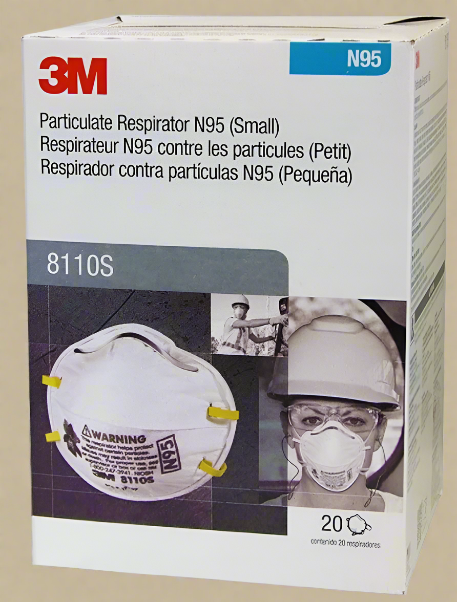 3M N95 Respirator Masks 8110S – Full Box of 20 (US Stock)