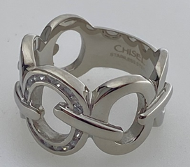 FASHION Crystal Circle Band Ring