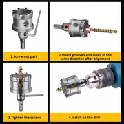 5-Piece HSS Hole Saw Cutter Set (16–45mm) – Heavy Duty Drill Bit Kit - Hammerhead LLC.