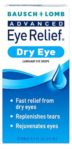 Bausch + Lomb® Advanced Eye Relief – Dry Eye Lubricant Drops (0.5 fl oz)