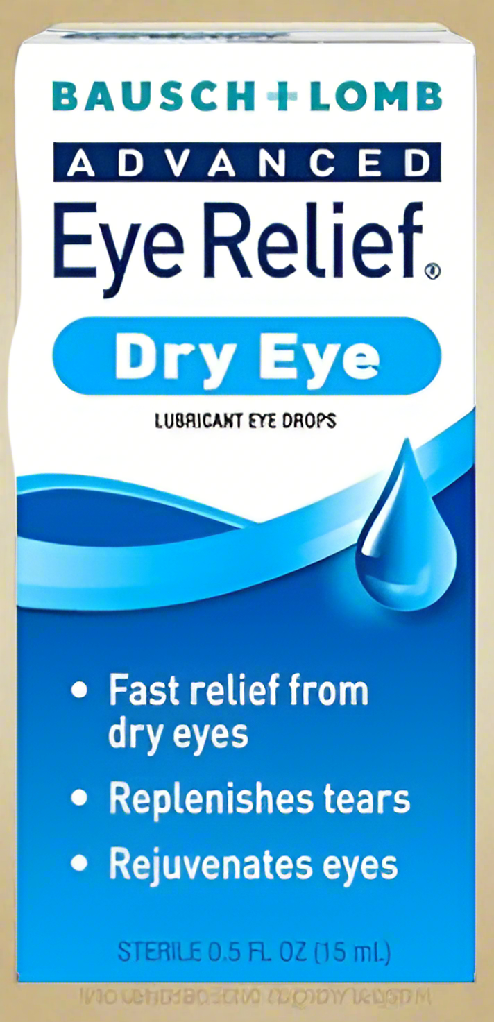 Bausch + Lomb® Advanced Eye Relief – Dry Eye Lubricant Drops (0.5 fl oz)