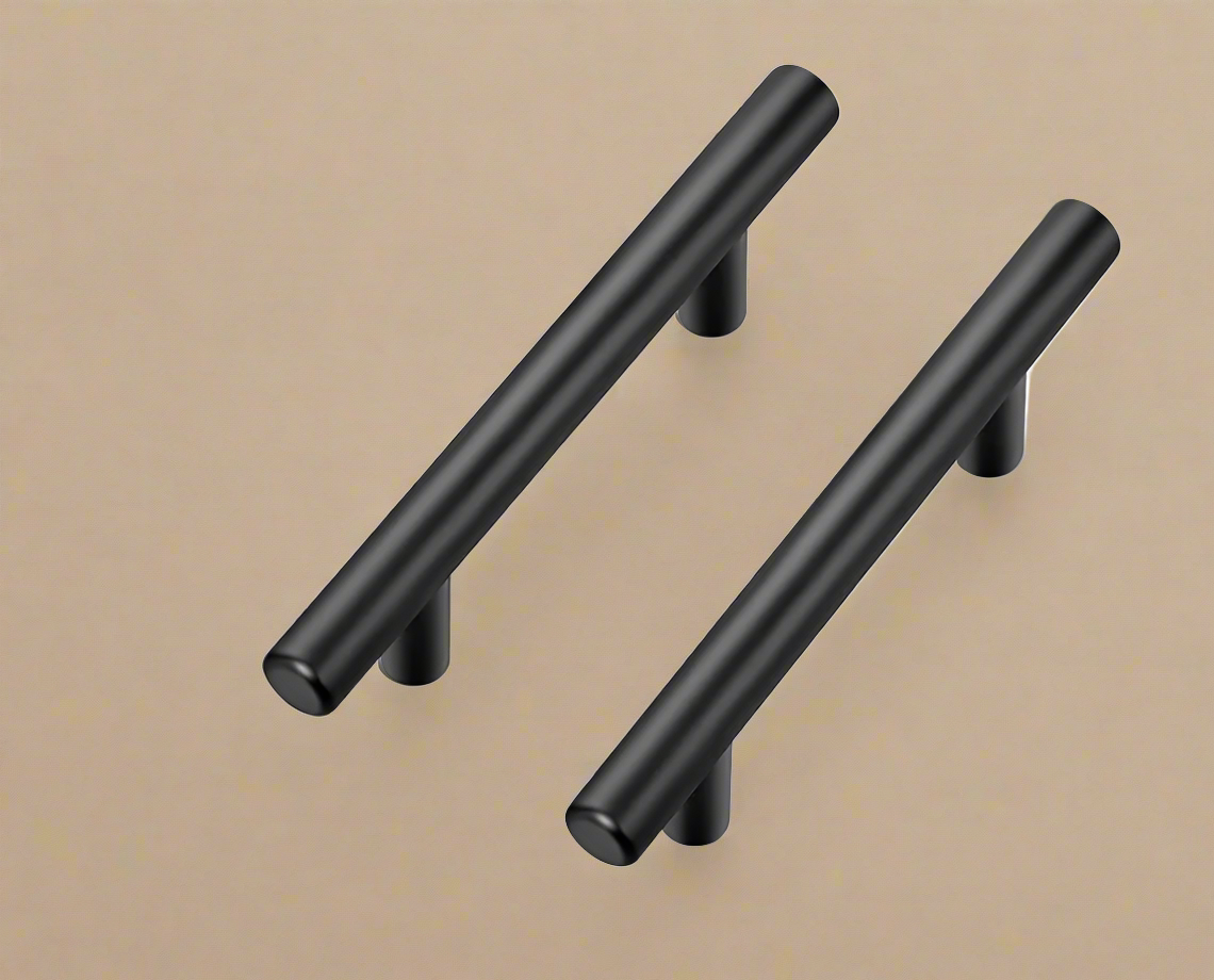 TICONN Matte Black Cabinet Pulls – 20 Pack, 6-Inch Stainless Steel Handles (3.75” Hole Center)