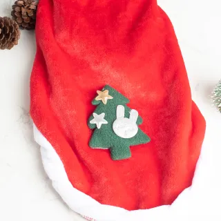 Plush Reindeer Dog Hoodie – Christmas Tree Design