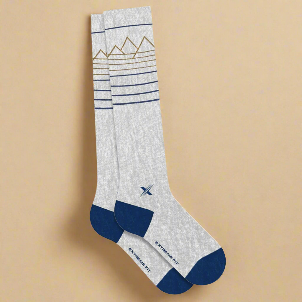 HAPPY WOOL MERINO WOOL COMPRESSION SOCKS LITE GRAY