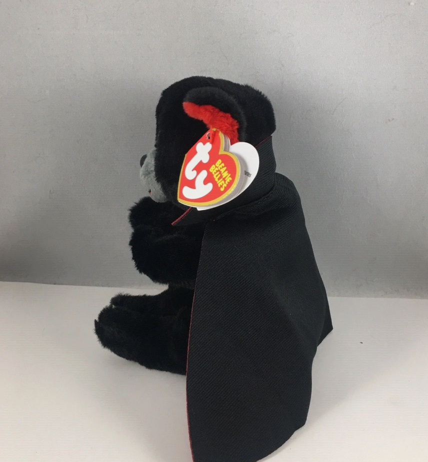 Ty Beanie Baby Bearla – Halloween Vampire Bear (6") 2022 MWMTs