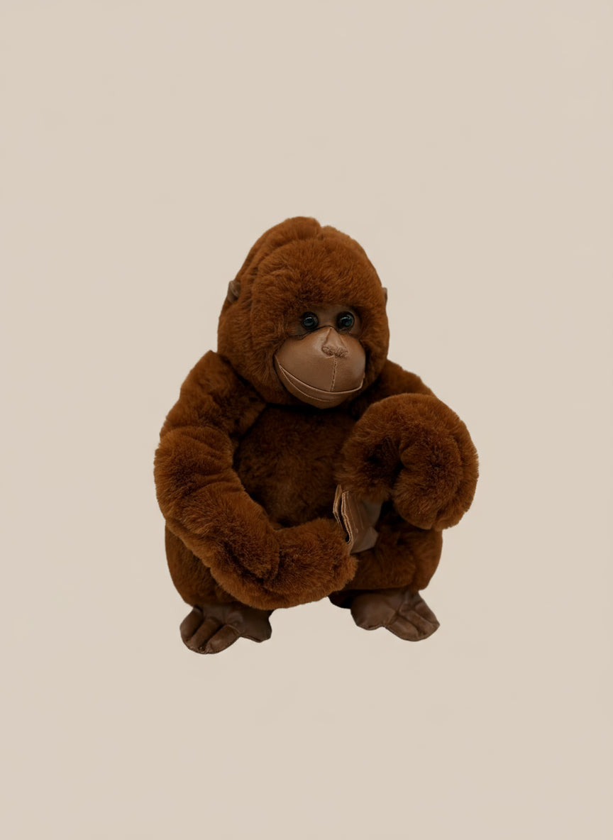 Small Chimpanzee Plush Toy – 8" to 9" Cute Stuffed Ape Gift
