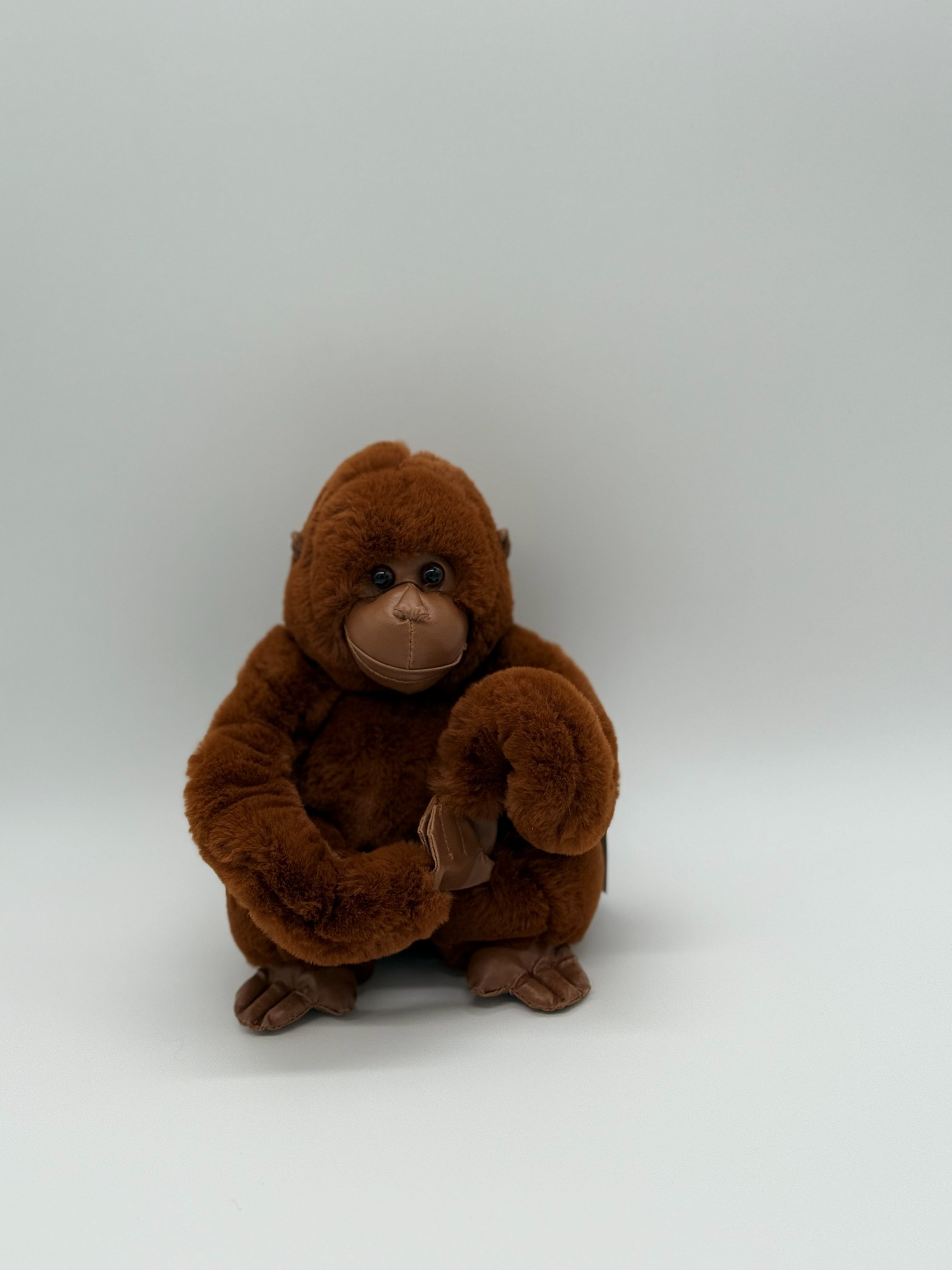 Small Chimpanzee Plush Toy – 8" to 9" Cute Stuffed Ape Gift