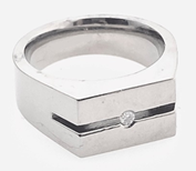 FASHION Diamond Signet Ring 11