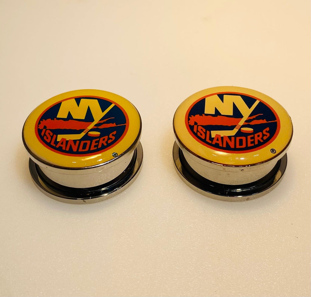 New York Islanders Ear Plug 1" Stainless Steel