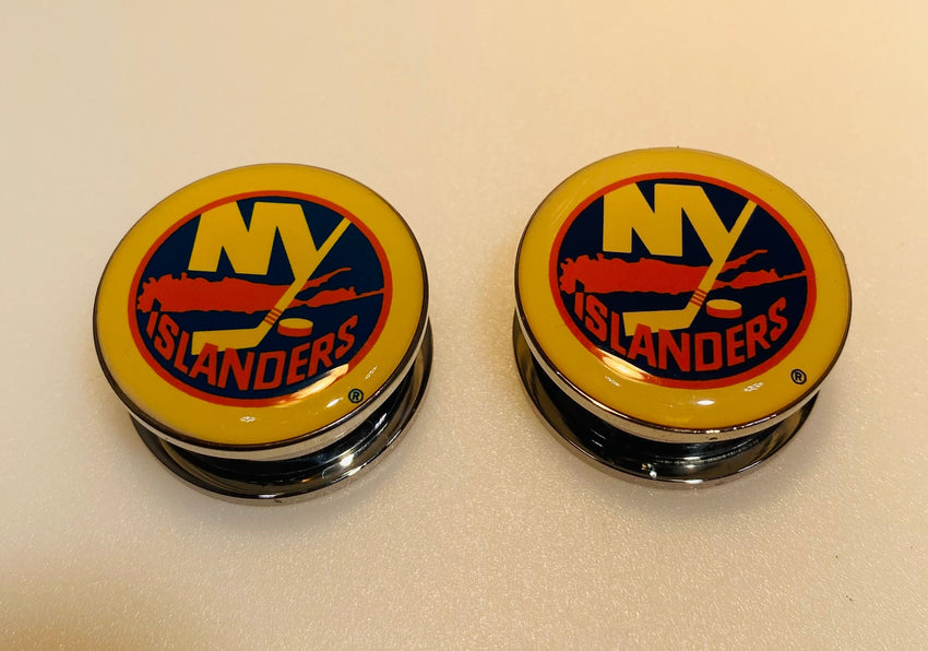 New York Islanders Ear Plug 1" Stainless Steel