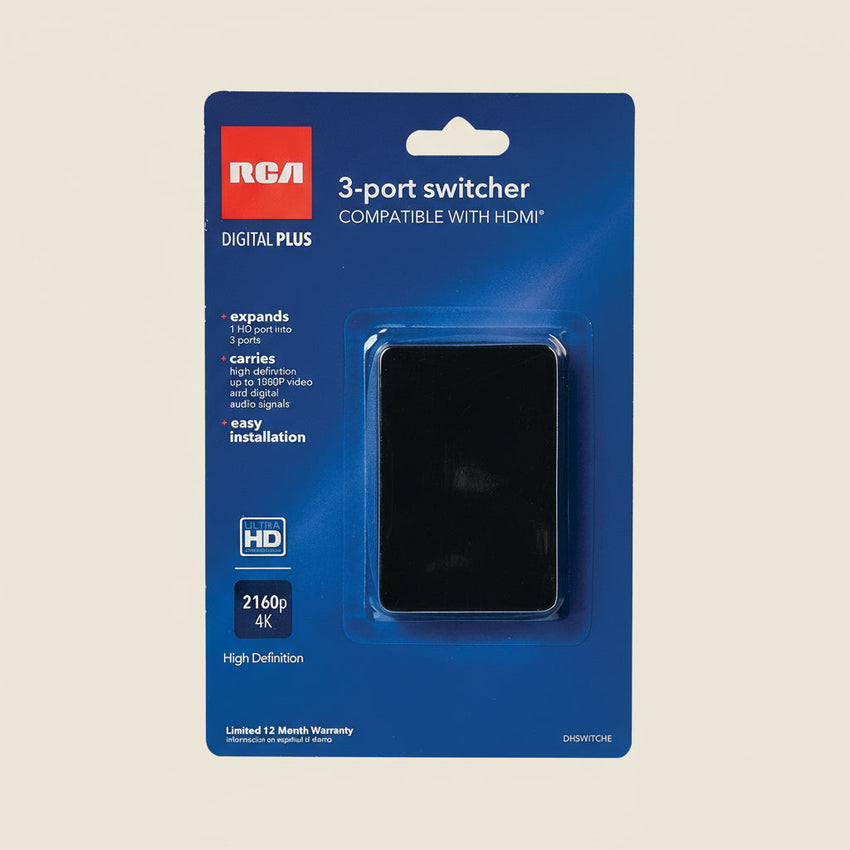 RCA 1-to-3 HDMI Port Switcher Adapter
