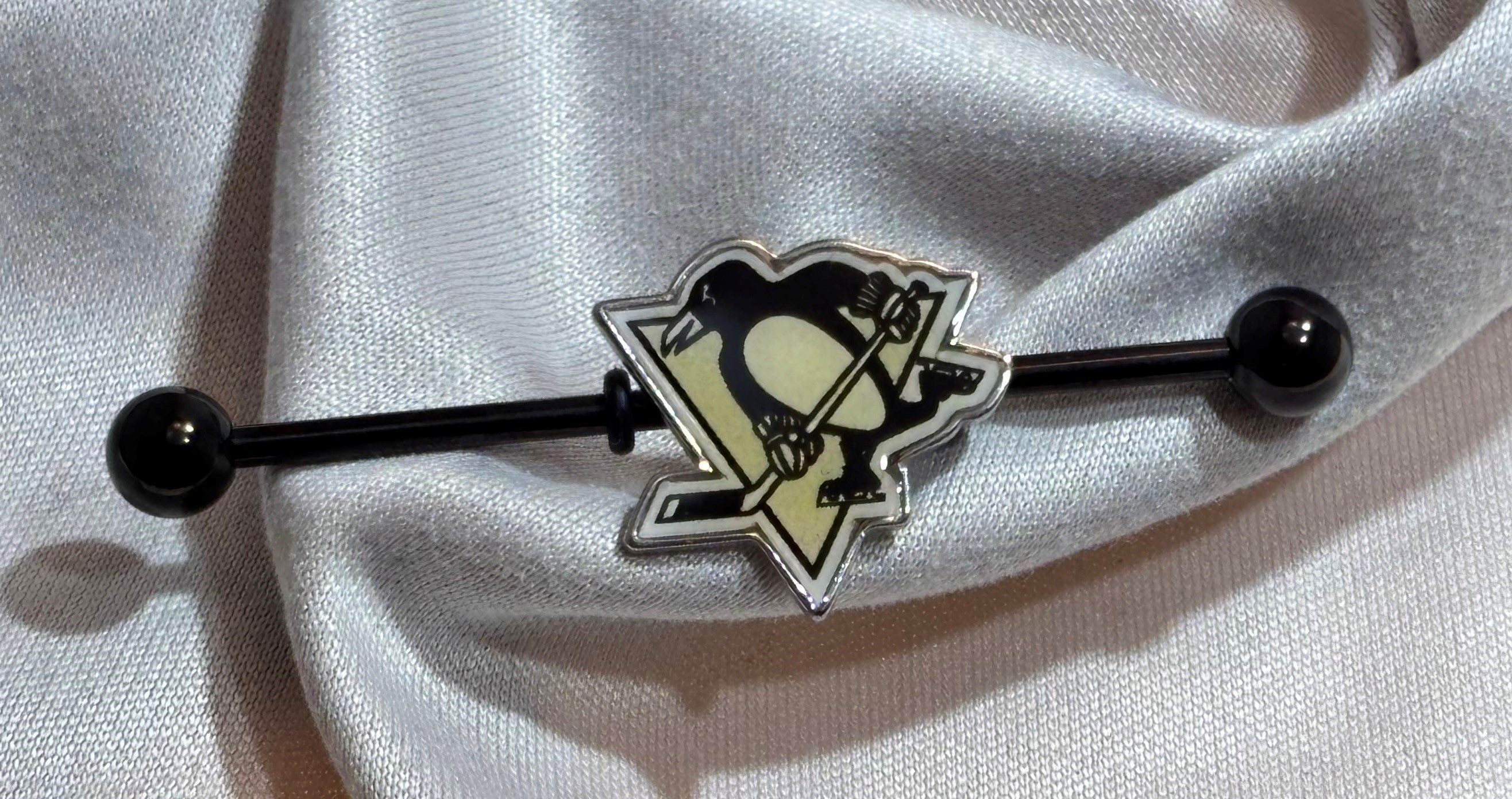 Pittsburgh Penguins NHL Stainless Steel Ear Barbell