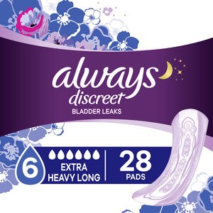 Always Discreet Incontinence Pads – Extra Heavy Long (28 ct) - Hammerhead LLC.