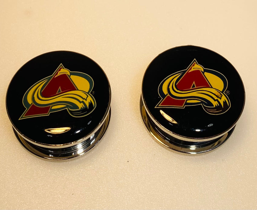 Colorado Avalanche Ear Plug 1" Stainless Steel