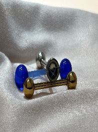 Buffalo Sabres NHL 3D Tongue Ring – Titanium Barbell 3-Piece Set
