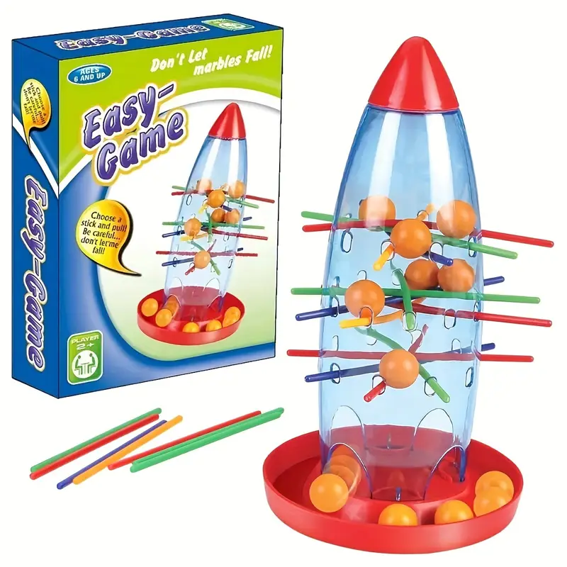 Rocket Drop Ball and Stick Family Game