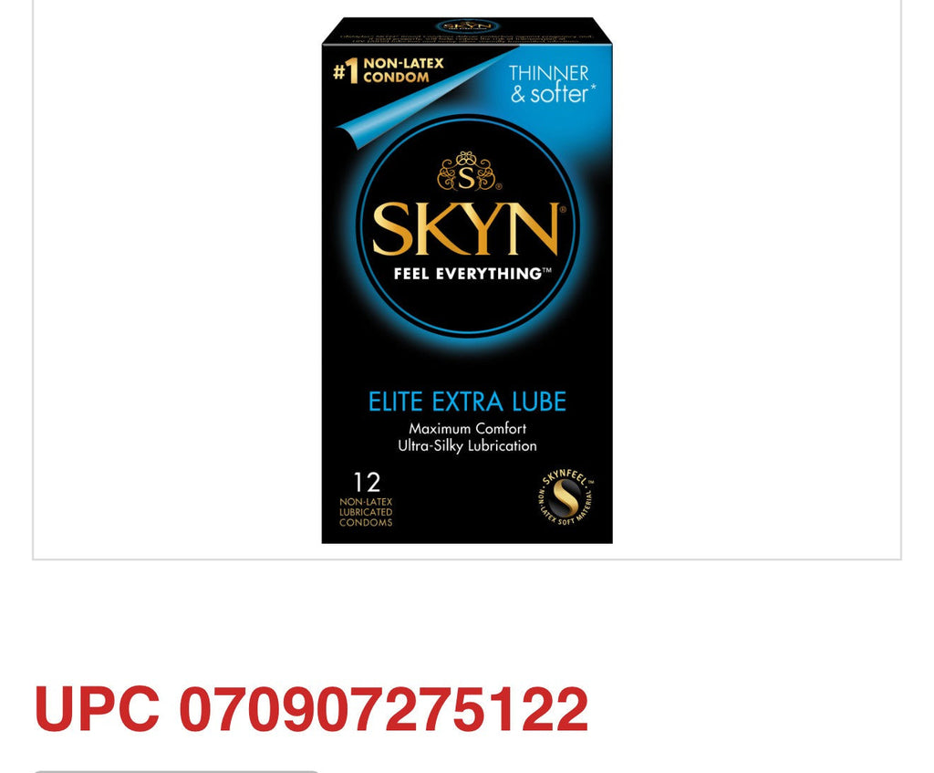 SKYN Extra Lubricated Non-Latex Condoms (12 Pack)