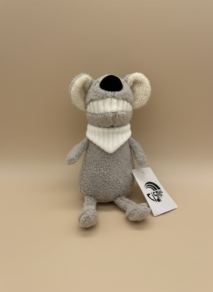 Soft Plush Gray Mouse Stuffed Animal Toy – Medium Size (10" to 14")