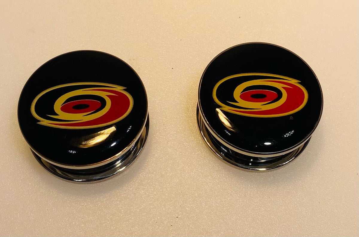 Carolina Hurricanes Ear Plug 1" Stainless Steel