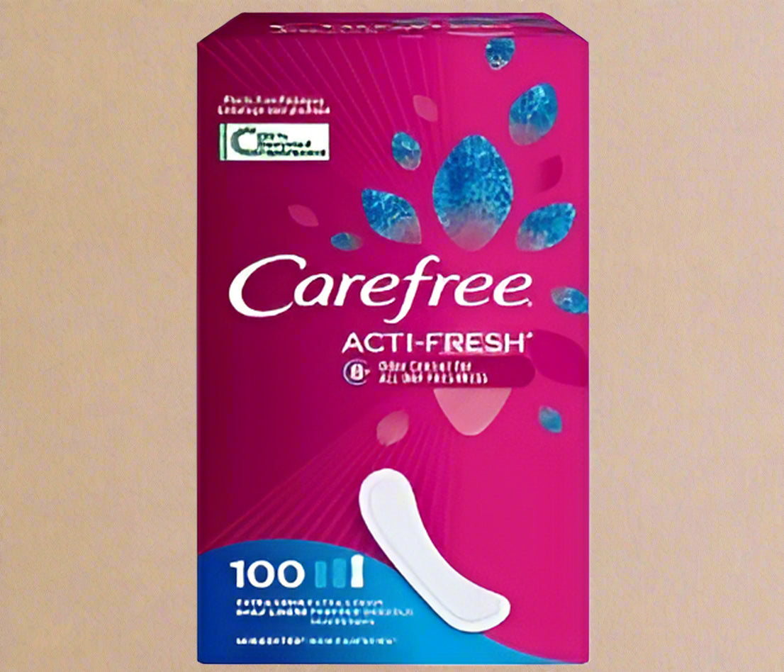 Carefree Acti-Fresh Panty Liners – Extra Long, 100 Count