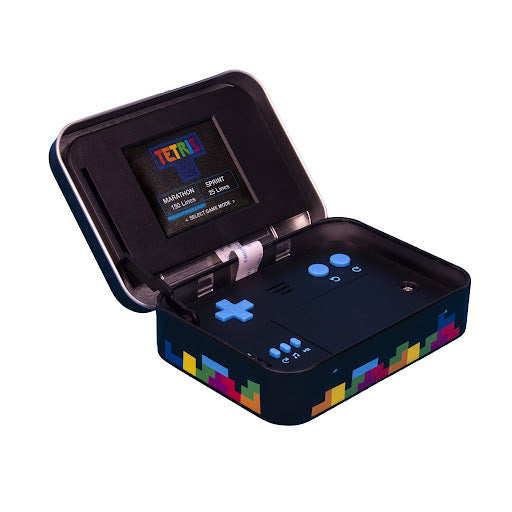 Tetris Arcade Tin Handheld Game – Classic 8-Bit Play on the Go