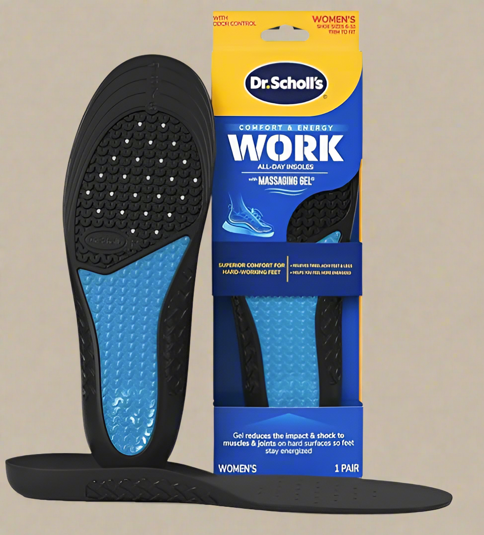 Dr. Scholl’s® Work All-Day Insoles with Massaging Gel® – Women’s (Size 6–10)