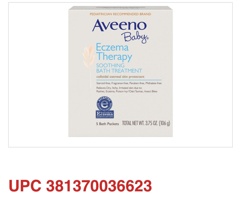 Aveeno Baby Eczema Therapy Soothing Bath Treatment