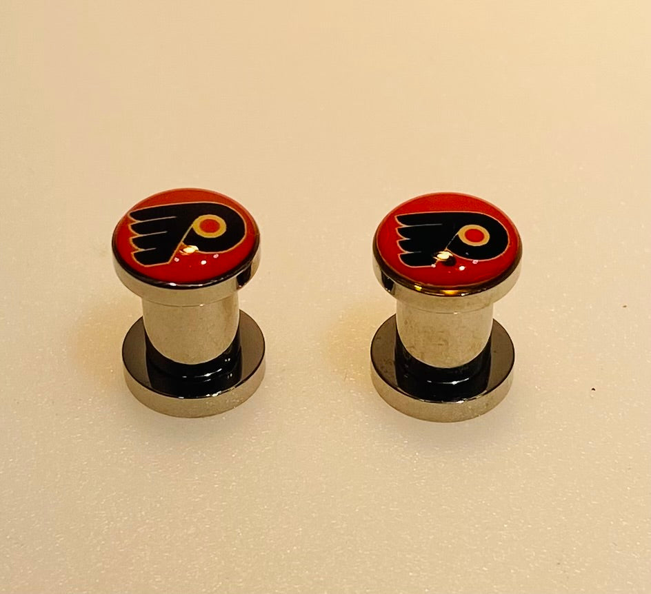 Philadelphia Flyers Ear Plug 2G Stainless Steel