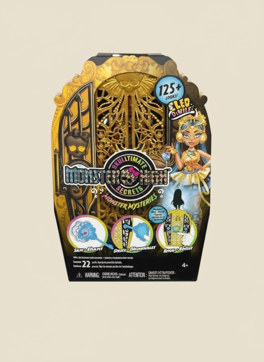 Monster High Cleo de Nile’s Cleo Secrets Monstrous Set – Girl Toy Set with Over 19 Surprises