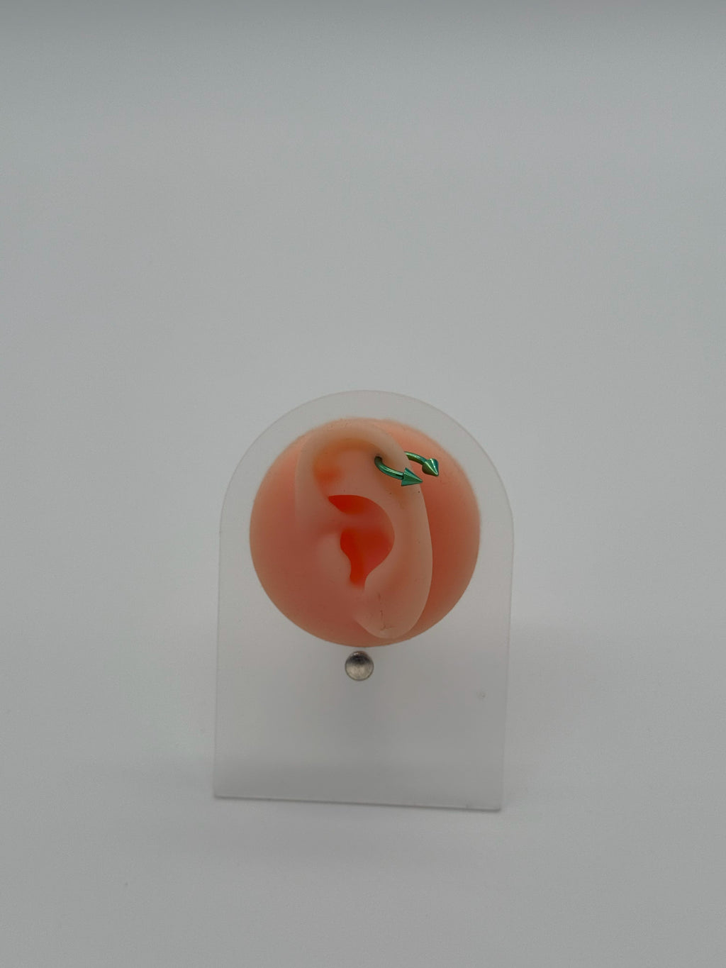 Green Chrome Horseshoe Piercing – Large (5mm Cone)