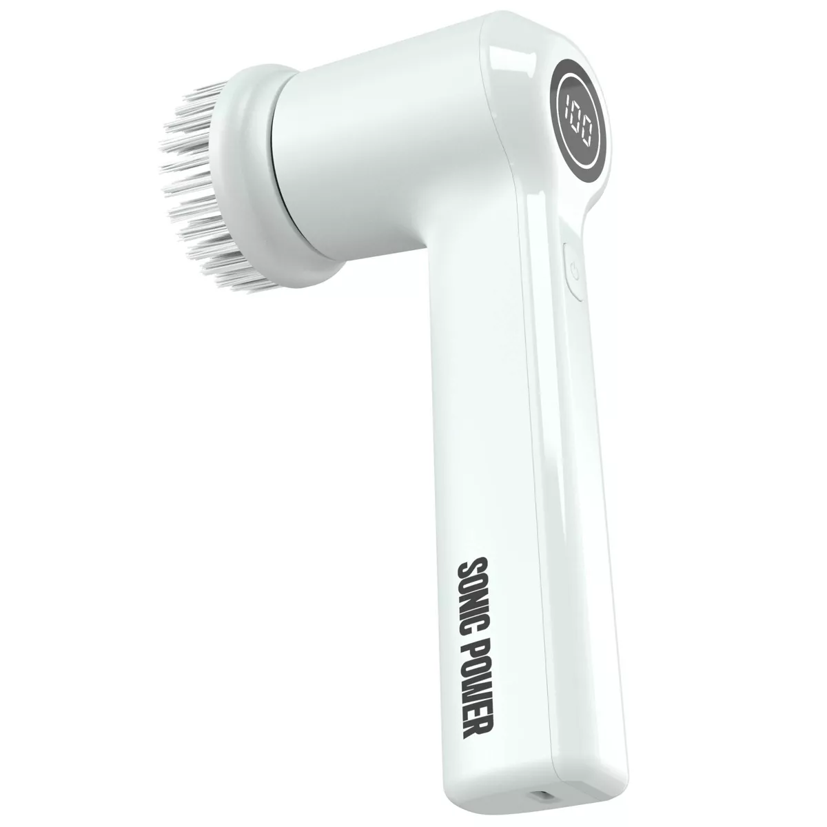 Sonic Power Rechargeable Electric Scrubber with Interchangeable Brush Heads