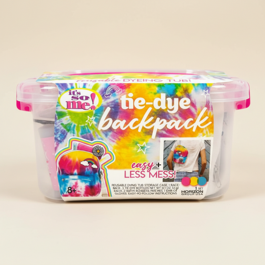 It’s So Me! Tie-Dye Backpack Reusable Dyeing Tub Kit