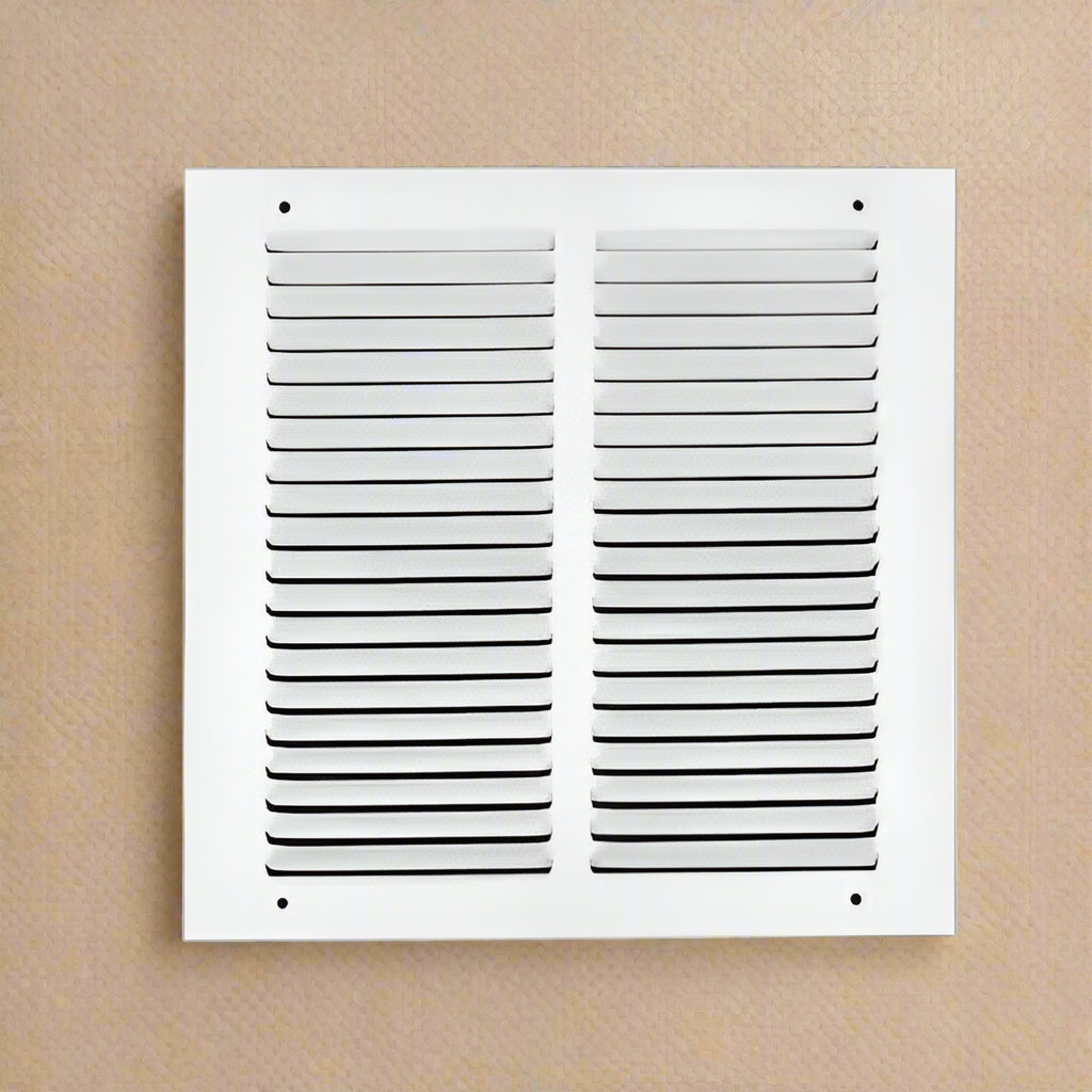 Everbilt 10 in. x 10 in. White Flat Return Air Steel Grille