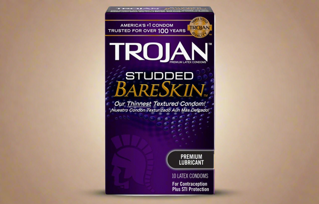 Trojan Studded BareSkin Condoms (10 Pack)