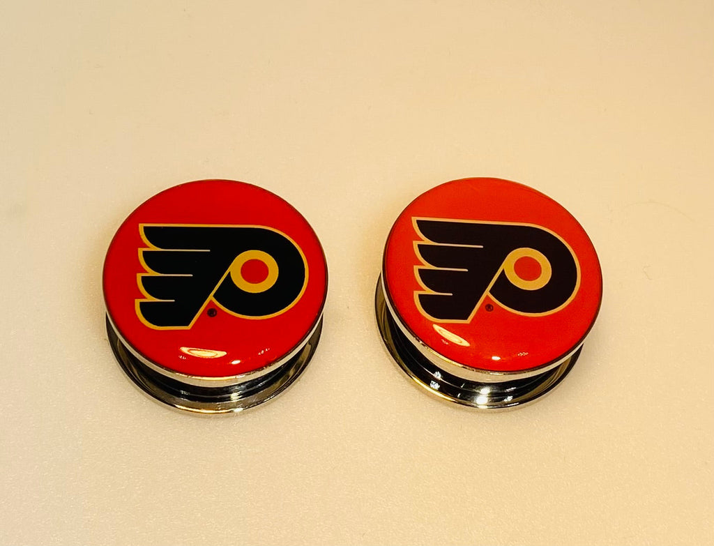 Philadelphia Flyers Ear Plug 1" Stainless Steel