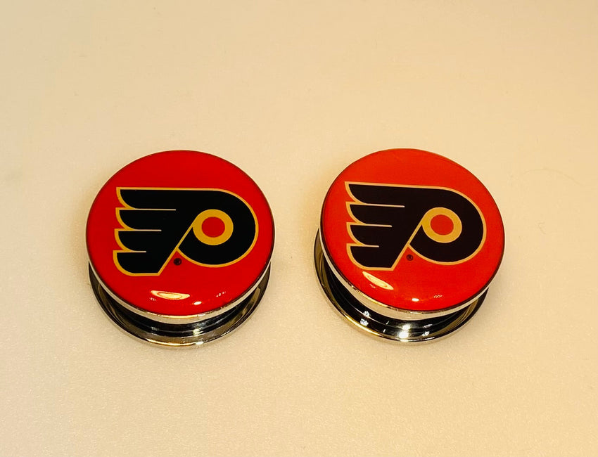 Philadelphia Flyers Ear Plug 1" Stainless Steel
