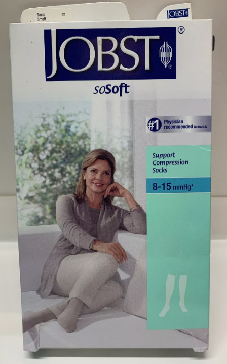 Jobst SoSoft Womens Knee High 8-15 mmHg Mild Compression Stocking~Sand~Small